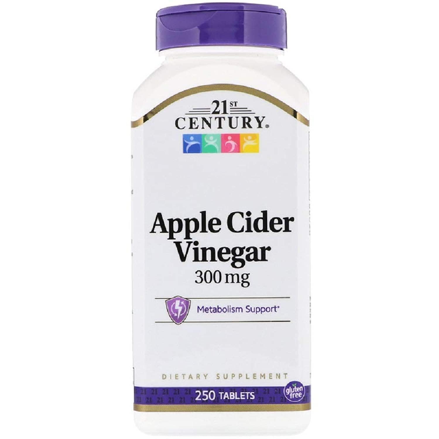 21st Century Apple Cider Vinegar 300mg - 250 Tablets - Digestive & Metabolic Support