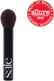 Saie Powder Blush Brush - Fluffy, Tapered Powder Brush for Seamless Application