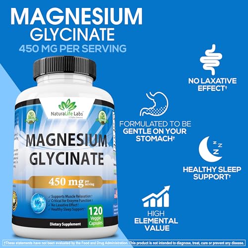 Magnesium Glycinate Capsules - 140 Capsules of Premium Magnesium Support