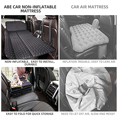 ABE Non-Inflatable Car Bed Mattress for SUV - Portable Folding Travel Mattress with Dinosaur Design