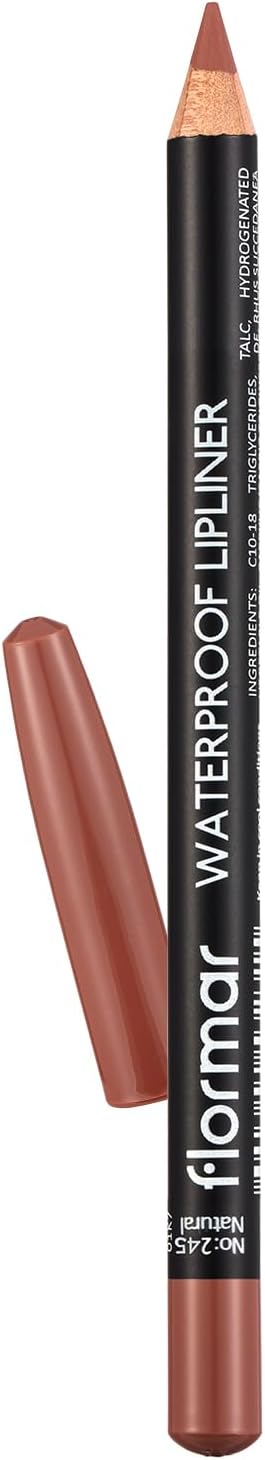 Flormar Waterproof Lipliner 245 Natural - Long-lasting Precision
