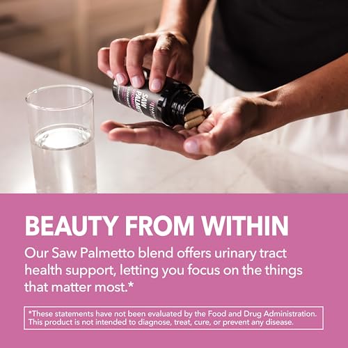 HAVASU NUTRITION Saw Palmetto DHT Blocker for Women with Biotin - Vegan Hair Growth Supplement