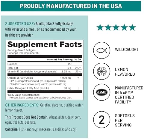 NatureWise, Omega-3 Plus Vitamin E, 360 Softgels