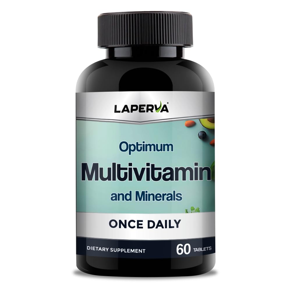Laperva Optimum Multivitamin and Minerals – Daily Energy & Vitality, Antioxidant Support, Complete Vitamin & Mineral Tablets (60 Tablets)