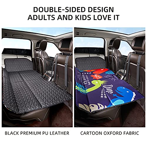 ABE Non-Inflatable Car Bed Mattress for SUV - Portable Folding Travel Mattress with Dinosaur Design