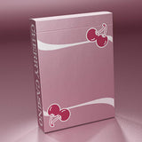 Cherry Casino Flamingo Quartz Pink Playing Cards with Clear Protective Case