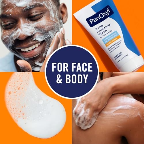 PanOxyl Foaming Acne Wash Maximum Strength - 5.5 oz (Pack of 2) | Benzoyl Peroxide Acne Treatment
