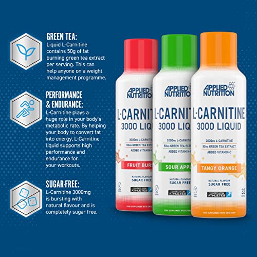 Applied Nutrition L-Carnitine Liquid 3000 with Green Tea - 495ml Fruit Burst