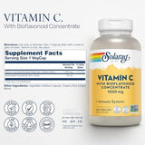 Solaray Vitamin C with Bioflavonoids - 1000mg (250 VegCaps)