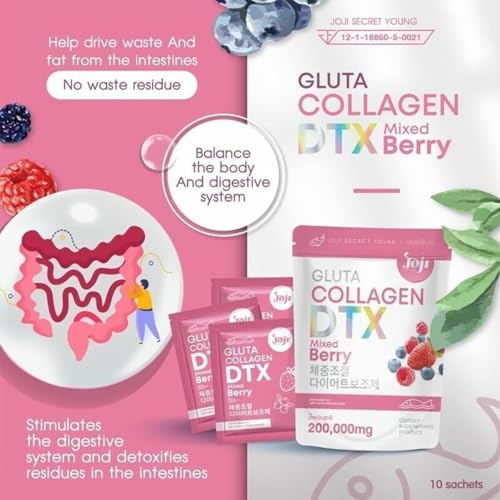 Gluta Collagen DTX Mixed Berry Supplement (200000mg) - Detox & Radiance Formula