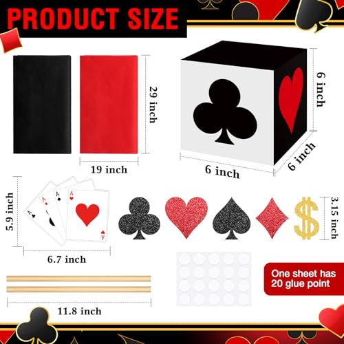 Zhanmai Casino Theme Party Decorations & Favor Boxes (2 Sets)