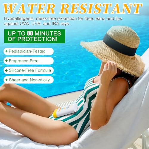 Double-Effect Waterproof Sunscreen Stick, 20g, SPF50+, Thin Texture, UV & Infrared Protection