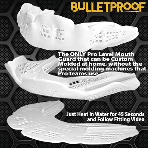 Bulletproof Sports Mouthguard - Ultra-Thin, Breathable, 3X Stronger for Adults & Youth
