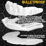 Bulletproof Sports Mouthguard - Ultra-Thin, Breathable, 3X Stronger for Adults & Youth