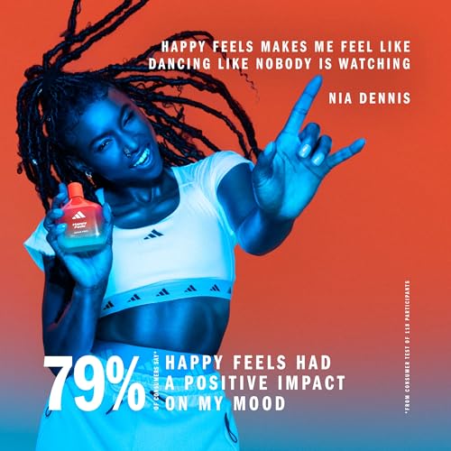 Adidas Vibes Happy Feels Eau de Parfum Spray - 100ml Long-Lasting Fragrance
