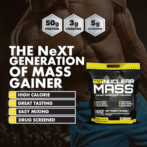 NXT Nutrition TNT Nuclear Mass - 5.45kg Vanilla High Protein Mass Gainer