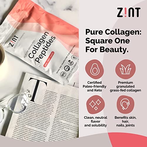 Zint Grass-Fed Hydrolyzed Collagen Types I & III Powder (2 oz)