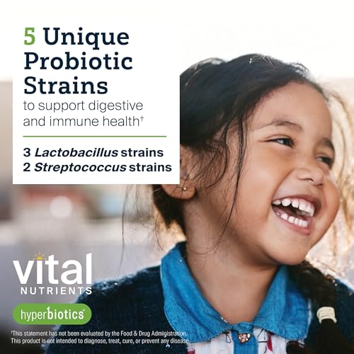 Hyperbiotics PRO-Kids ENT Probiotic - Strawberry Vanilla, Sugar-Free, 45 Chewable Tablets for Kids