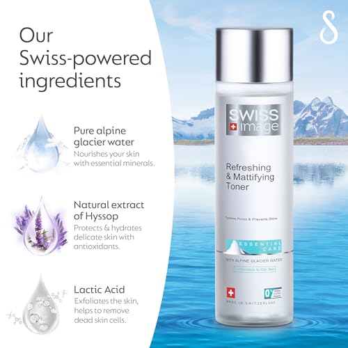 Swiss Image Face Toner - Refreshing & Mattifying with Oil Control & Pore Tightening (200 ml)