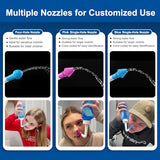 Maoever Neti Pot Sinus Rinse Kit - 300ml BPA-Free Bottle with 30 Salt Packs