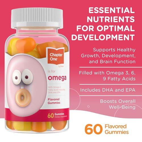 Zahler Chapter One Chewable Omega 3 Gummies for Kids | 60 Gummies