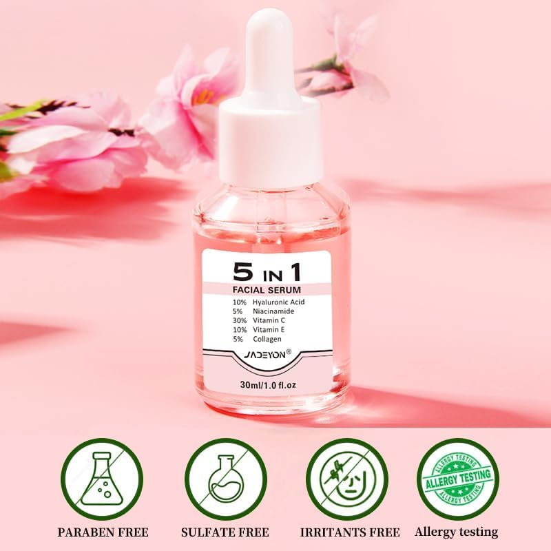 Hyaluronic Acid Serum with Niacinamide & Vitamins C+E - Anti-Aging Hydrating Face Serum & Facial Oil