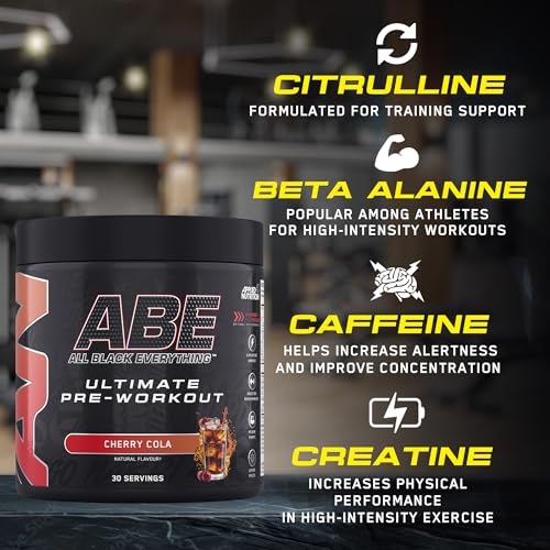 Applied Nutrition ABE Pre Workout Powder - Citrulline Creatine Beta-Alanine for Energy & Performance | 375g