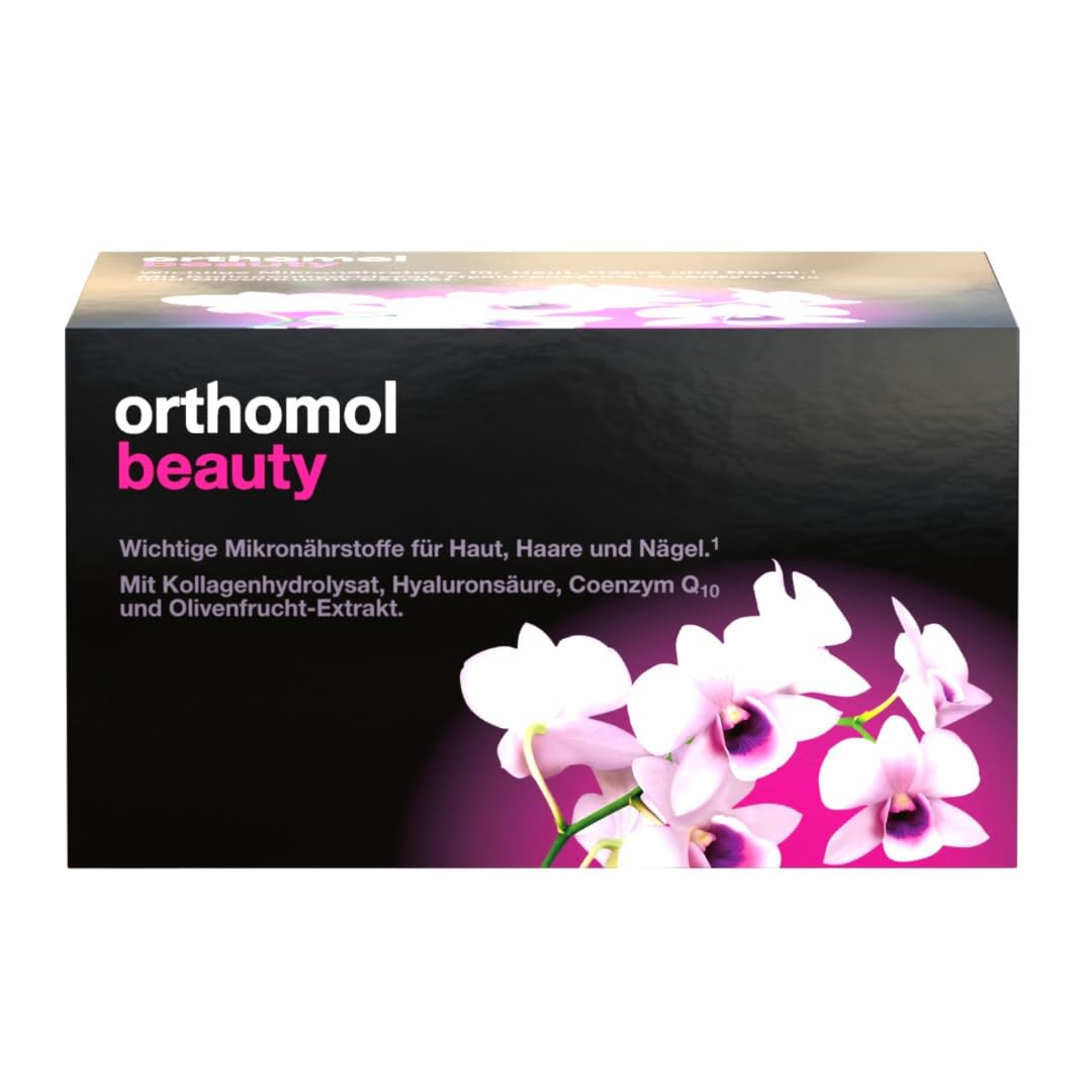 Orthomol Beauty Drink Ampoules - Radiant Skin & Hair, 30 pcs