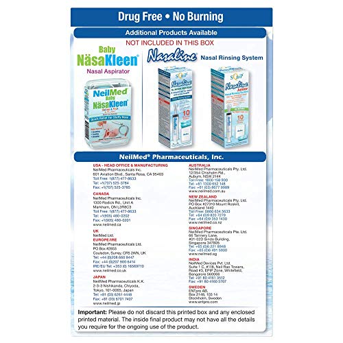 Squip Nasaline Pre-mixed Saline Packets - 50 Count