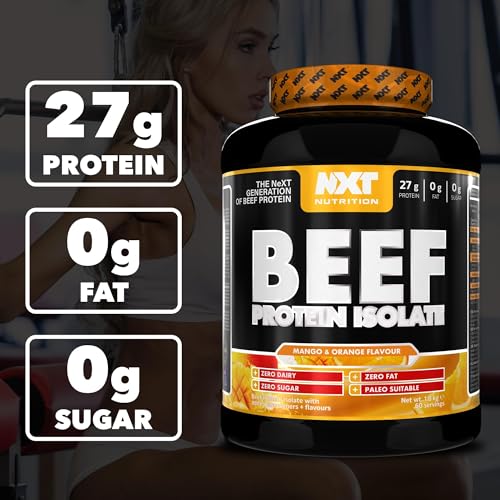 NXT Nutrition Beef Protein Isolate - Mango and Orange 1.8kg High Protein