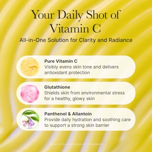 Arencia Vitamin C Booster Serum with Glutathione, Niacinamide, Vitamin E for Glow Skin