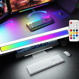 NALACAL RGB Screenbar Light Bar - Dimmable Gaming LED Desk Lamp with Remote Control
