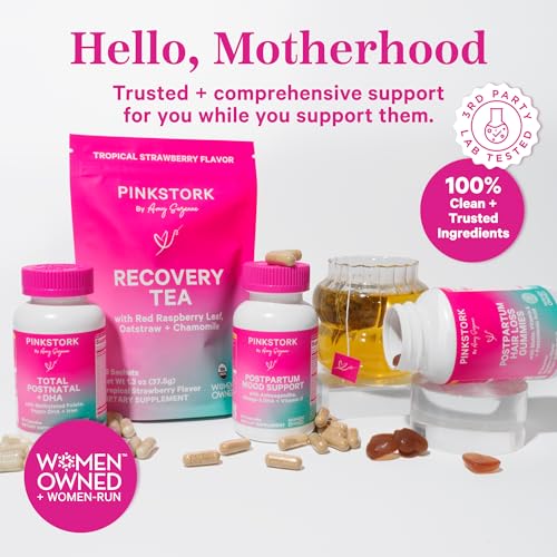 Pink Stork Organic Postpartum Recovery Tea - Passion Fruit (30 Cups)