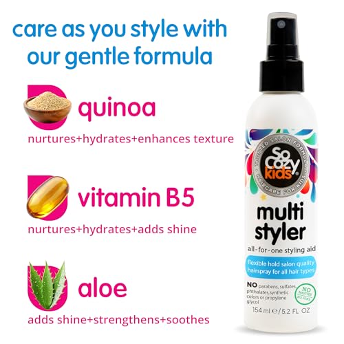 Kids Hair Multi Styler for Safe Styling, No Parabens, Sulfates, Synthetic Colors or Dyes - 5.2 oz | Gentle Hair Care