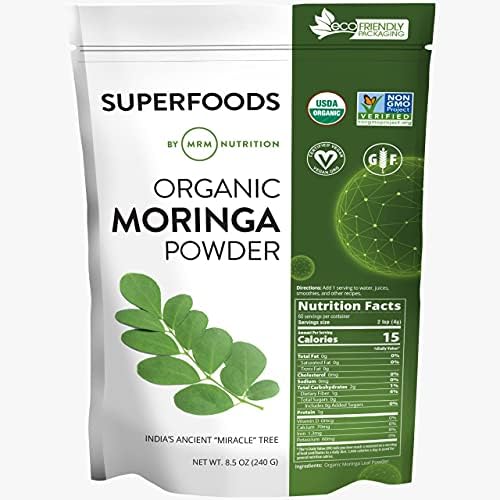Organic Moringa Powder - Boost Your Wellness Naturally (8.5 oz)