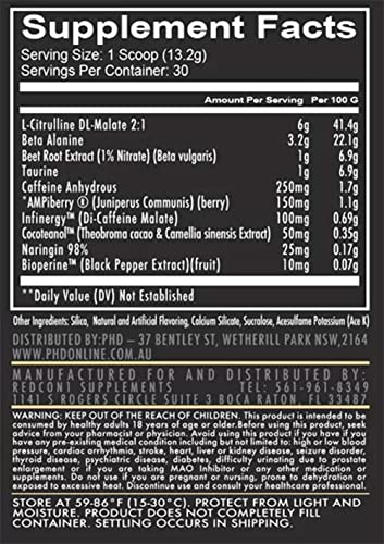 Redcon1 Total War Preworkout - Watermelon, 441 grs, 30 Servings