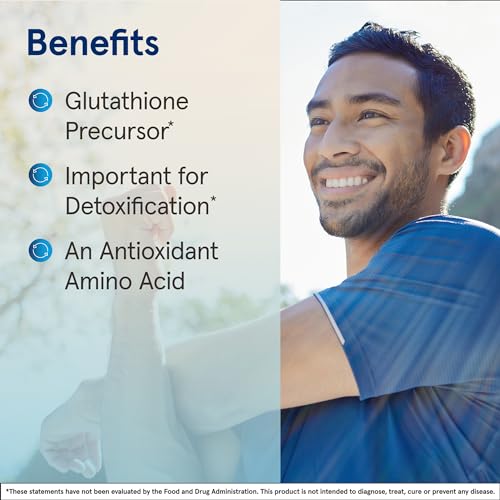 Jarrow Formulas N-Acetyl-L-Cysteine (NAC) 500mg - 100 Capsules - Antioxidant & Liver Support