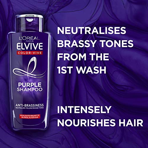 L'Oréal Elvive Colour Protect Anti-Brassiness Purple Shampoo & Conditioner Set (200ml + 150ml)