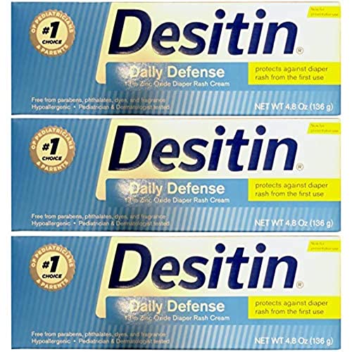 Desitin Rapid Relief Creamy Diaper Rash Cream 4.8oz - Pack of 3