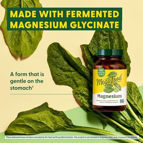 MegaFood Magnesium - 90 Tablets - Support Muscle Function & Relaxation