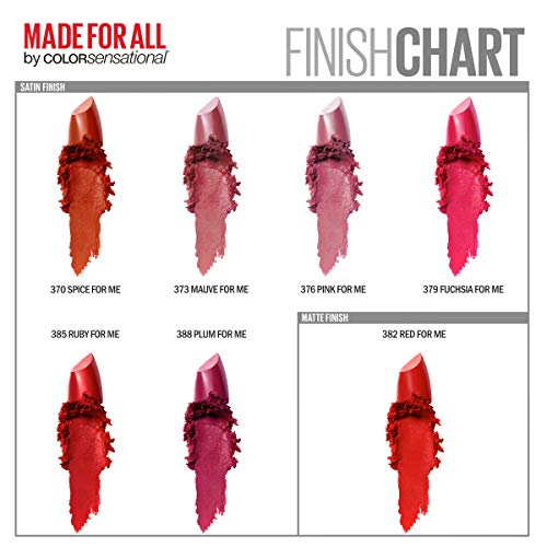 Maybelline Color Sensational Made for All Lipstick - Red For Me, Hydrating Formula, 1 Count