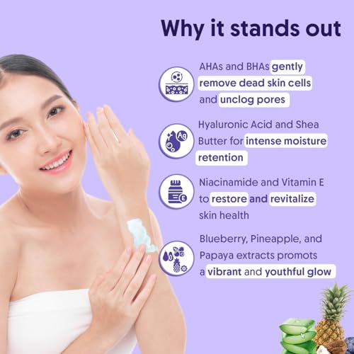 Aravi Organic 10% AHA + 1% BHA Exfoliating Lotion with Niacinamide