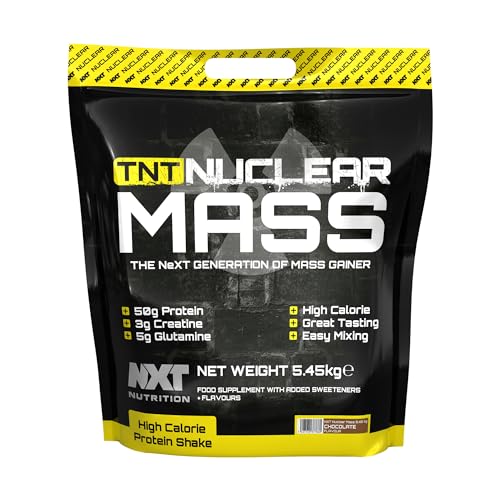 NXT Nutrition TNT Nuclear Mass - Chocolate - 5.4kg - High Protein - High Carbohydrates - Mass Gainer
