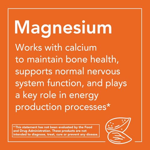 NOW Foods Magnesium Citrate 200mg - 250 Tablets for Muscle & Nerve Health