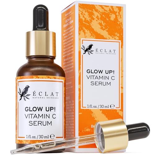 Eclat Skincare Vitamin C Face Serum - Dark Spot Remover with Hyaluronic Acid & Ferulic Acid - Anti-Aging & Skin Brightening - 100% Pure Vitamin C Serum - 1oz