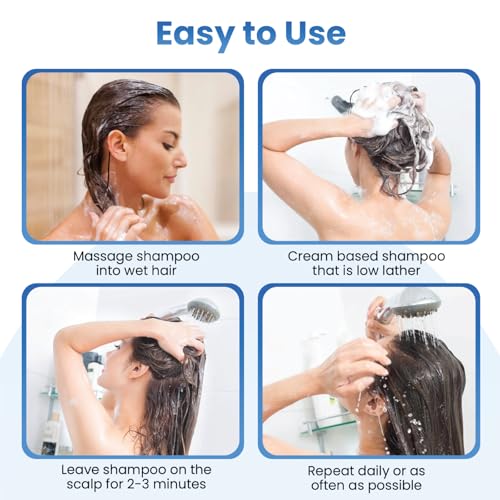 Dermasolve Psoriasis & Dandruff Shampoo + Conditioner - 8.0 oz for Itchy, Flaky Skin