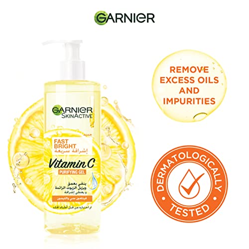 Garnier SkinActive Vitamin C Purifying Gel Wash - Brighten & Purify
