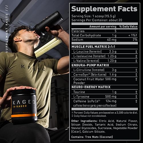 Kaged Muscle In-Kaged Intra-Workout Fuel - Watermelon 11.97 oz - Performance Support
