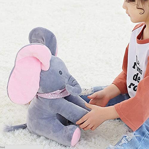Arabest Elephant Stuffed Animals - Singing Flappy Ears Plush Toy for Babies and Toddlers