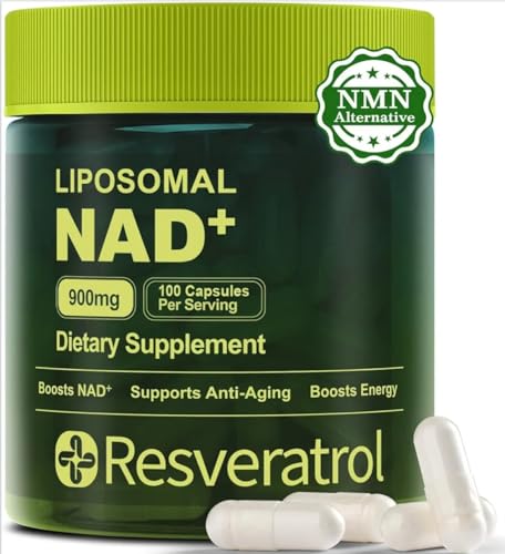 NAD Supplement with Resveratrol - 120 Capsules for Cellular Health & Anti-Aging